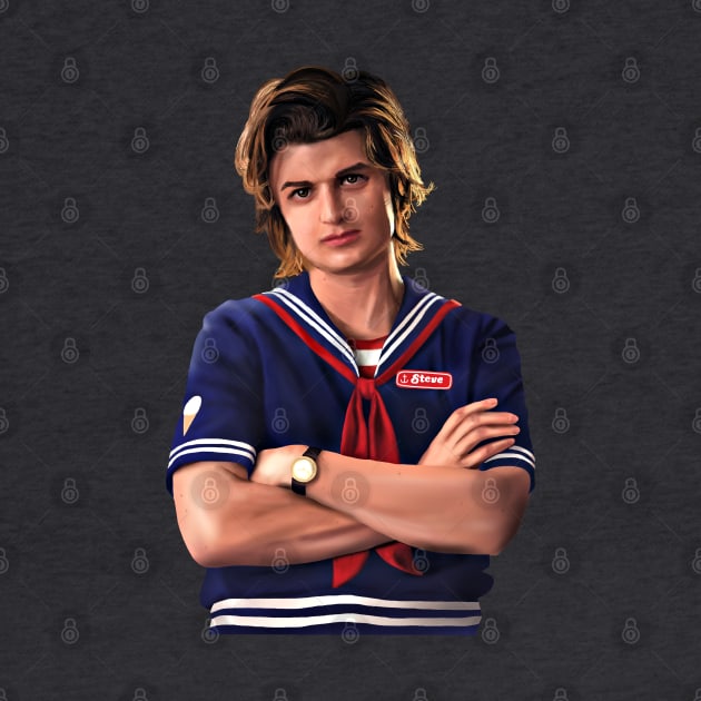 Steve Harrington (Original Drawing) by sparkling-in-silence